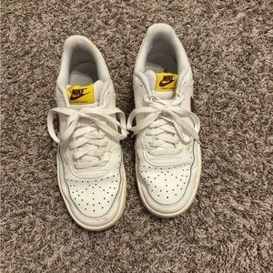 Nike Court Vision Low Sneakers White/Maroon/Gold Women’s 9.5 (FSU Colors)